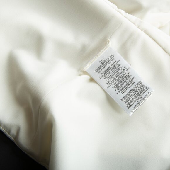 BCBG MAXAZRIA Abrielle Sleeveless Top Structured Peplum Zipper Ivory Vest S - Picture 6 of 14